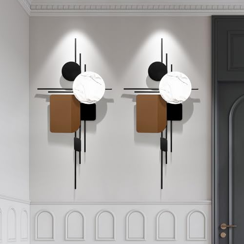 HEBOIX Large 3D Metal Wall Art for Living Room & More