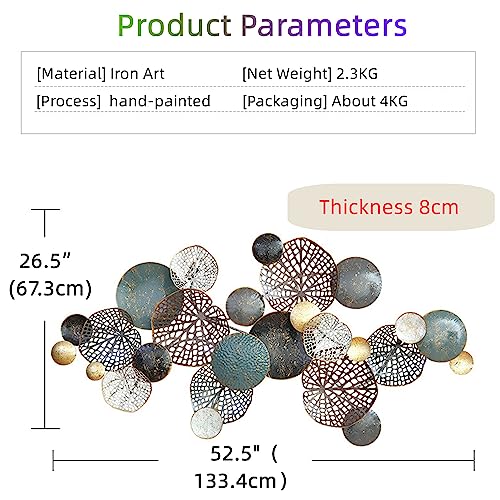 Boho Lotus Leaf Metal Wall Decor for Your Room